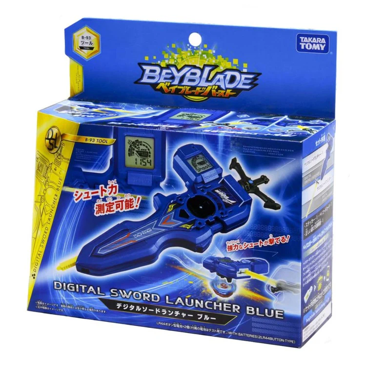 Beyblade Burst Lanceur épée numérique bleu Takara Tomy